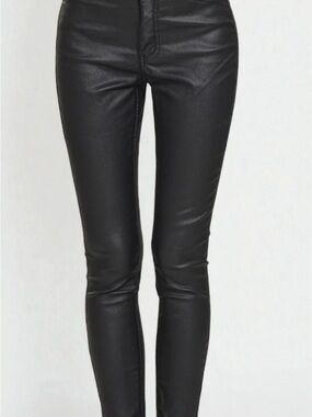 Zenana Black Faux Leather Skinny Pants